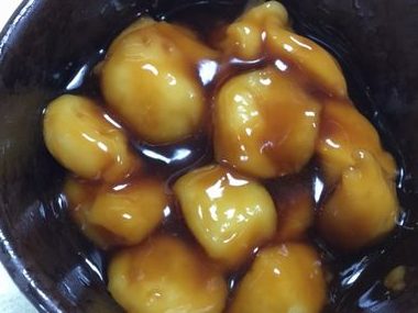 奇跡のモチモチ 豆腐 薄力粉 片栗粉でみたらし団子 らっこ菓子 らっこぎ