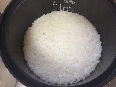 炊けたもち米です。