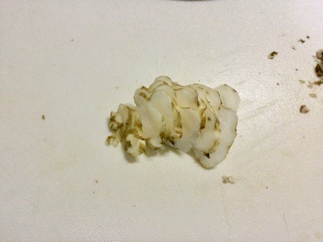 輪切りにした菊芋です。