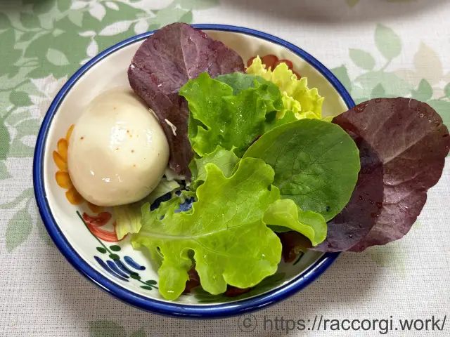収穫したリーフレタス