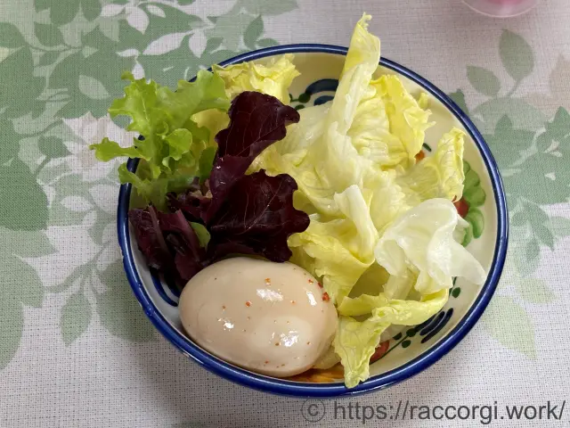 収穫したリーフレタス